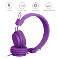 thumbnail image 4 of GJX Kids Foldable Over-Ear Wired Headphones, 3.5mm Jack, Noise Cancelling, Purple Noise Cancelling Headphones For Work, 4 of 7