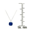 thumbnail image 3 of V3 Jewelry 6.50 CT Blue Sapphire Solitaire Pendant 925 Sterling Silver with 18" Chain, 3 of 3