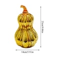 thumbnail image 3 of Gourd Lamp Mercury Glass Lighted Gourd 9 X 6 Inch for Indoor Fall Harvest Thanksgiving Home Party Decor, 3 of 8