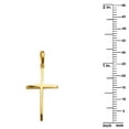 thumbnail image 2 of Precious Stars 14K Yellow Gold Religious Cross 1 ³/₁₆" Unisex Pendant - No Chain, Pendant Only, 2 of 3