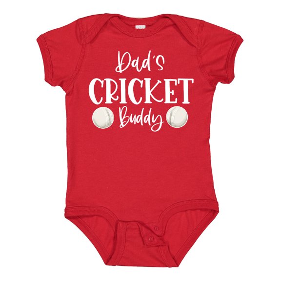 Inktastic Dad's Cricket Buddy Boys or Girls Baby Bodysuit