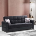 thumbnail image 2 of Ottomanson Origins Pro Sofa Bed with Storage 74", Black Microfiber, 2 of 10