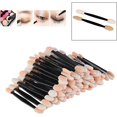 thumbnail image 3 of HSHDLDF Disposable Dual Sided Eyeshadow Brush, Sponge Tipped Cosmetic Makeup Eyeshadow Applicator Brush - 50 PCS, 3 of 5