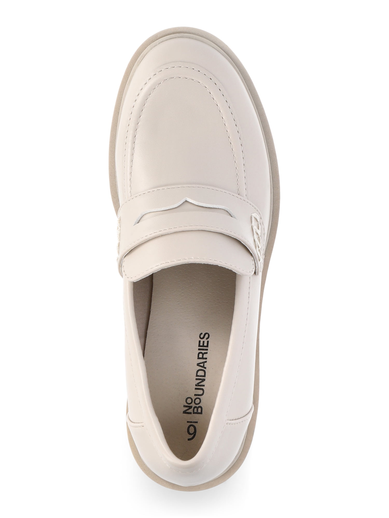 No Boundaries Women's Platform Heeled Penny Loafers