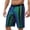 Green, variant on Shiny Metallic Wet Look Sequin Shorts for Men Summer Elastic Waist Straight Leg Sparkly Sequin Shorts with Pockets