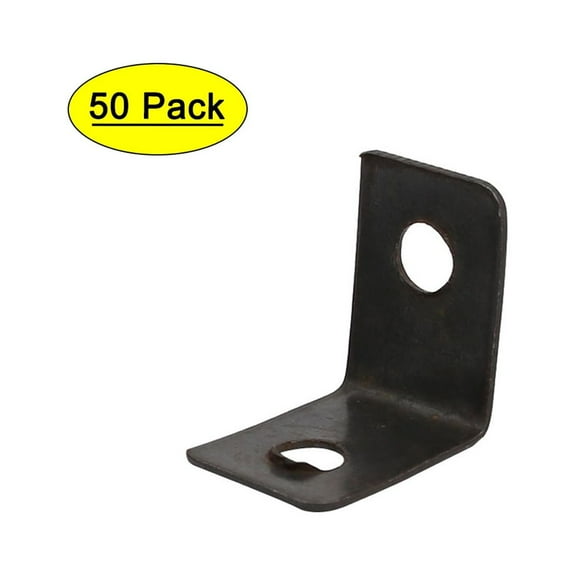 Uxcell 13mmx9mmx13mm 90 Degree Angle Bracket Corner Brace Joint Fastener 50 Pcs