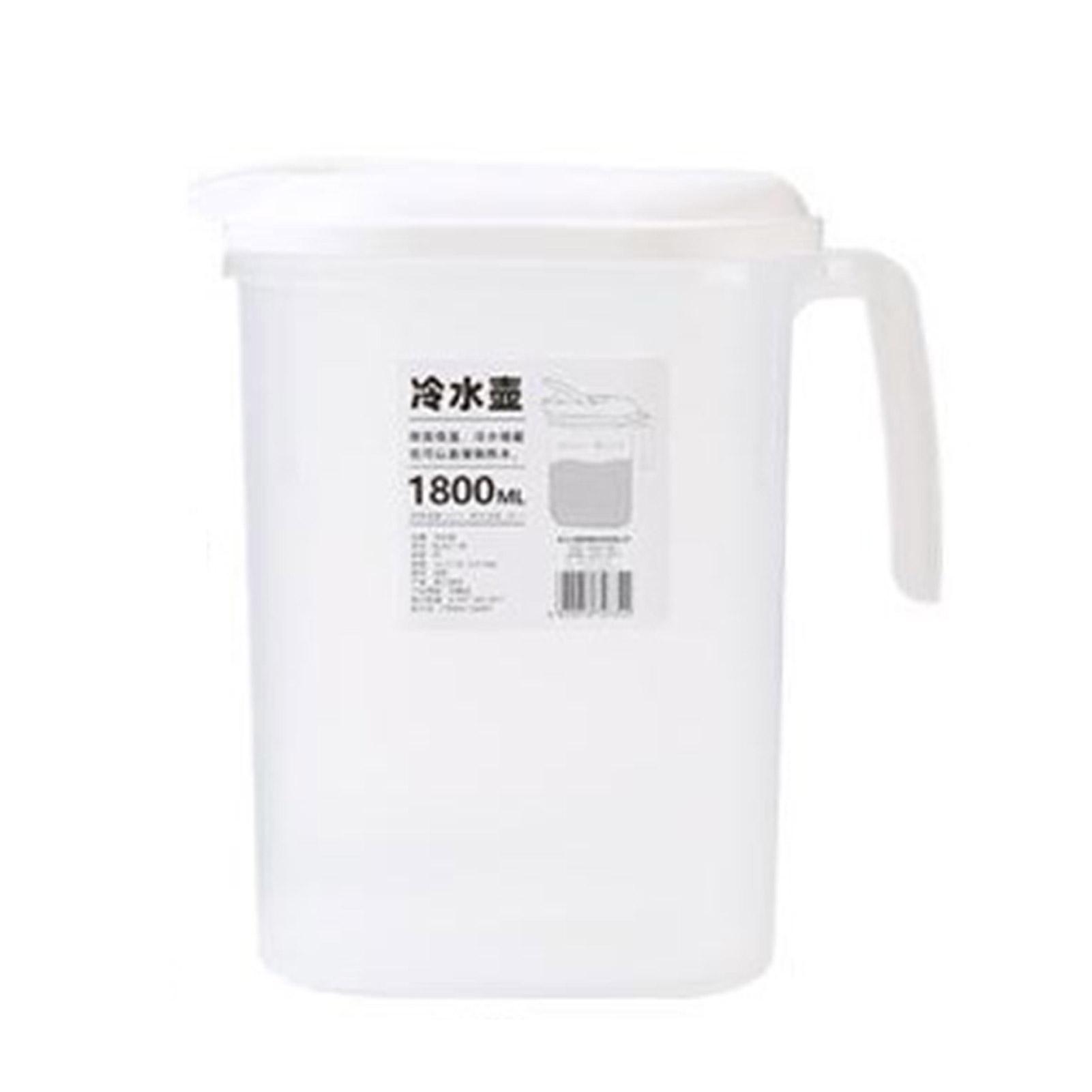 Pitcher with Lid Clear Polypropylene Fridge Door Water Jugs with