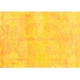 thumbnail image 1 of Ahgly Company Machine Washable Indoor Rectangle Abstract Yellow Contemporary Area Rugs, 2' x 3', 1 of 4