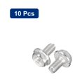 thumbnail image 3 of Uxcell M3x6mm Phillips Hex Head Flange Bolts, 10 Pack 304 Stainless Steel Screws, 3 of 5