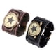 thumbnail image 1 of Reloj de pulsera con correa ancha, estilo punk, esfera grande, brazaletes de regalo, pulsera de hip hop, reloj de pulsera para , cumpleaños, negocios Negro Marrón Duro Fernando reloj de pulsera, 1 of 8
