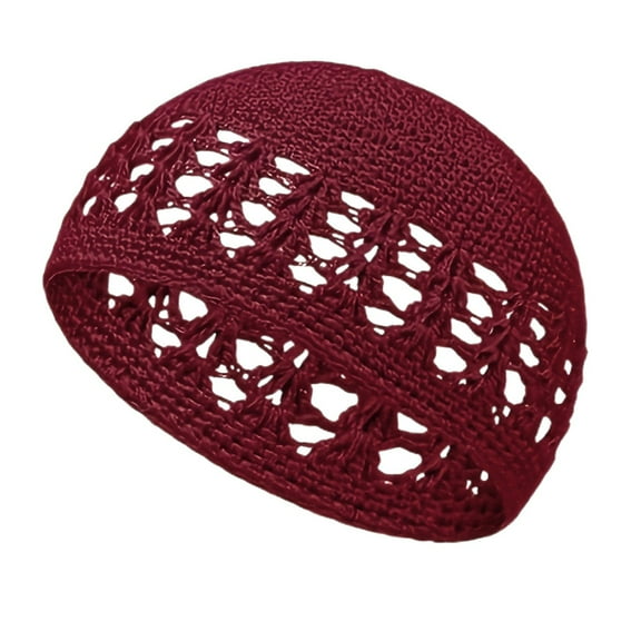 HNMKIU Hand Crocheted Bucket Hat Breathable Openwork Knit Summer Sun Beach Cap for Women Men RD2,One Size