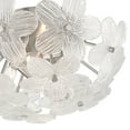 thumbnail image 4 of Possini Euro Design Filoli 16" Modern Semi Flush-Mount Ceiling Light Fixture Kitchen Foyer Flower Silver Brushed Nickel Finish, 4 of 7