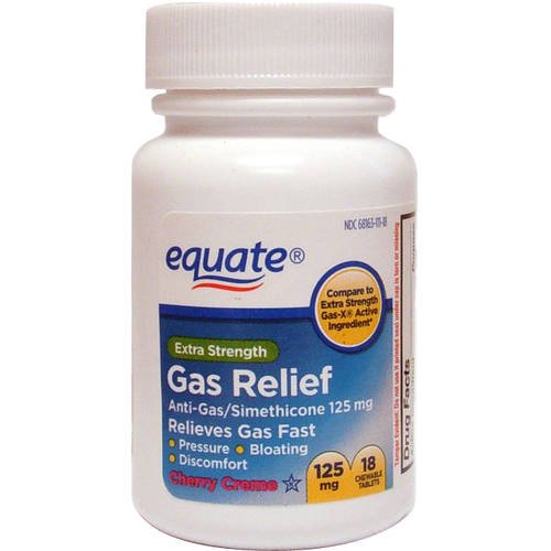 Equate Extra Strength Gas Relief Simethicone Chewable Cherry Crème