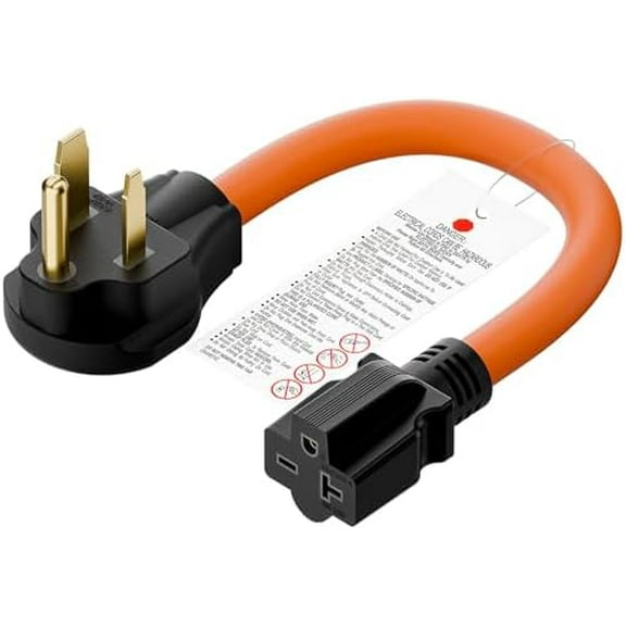 1.5FT Nema 6-50P to 6-15R/6-20R Welder Power Adapter Cord, 6-50P 50-Amp to 6-20R 20A T-Blade Adapter,6-50 to 6-20R$$Tools & Hardware Other