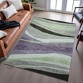 thumbnail image 6 of Addison Rugs Mayfield Premium Machine Washable Transitional Swirls Purple Rectangle Rug, 8' x 10', 6 of 6