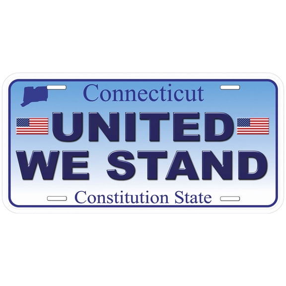 Connecticut United We Stand Novelty Car Auto License Plate