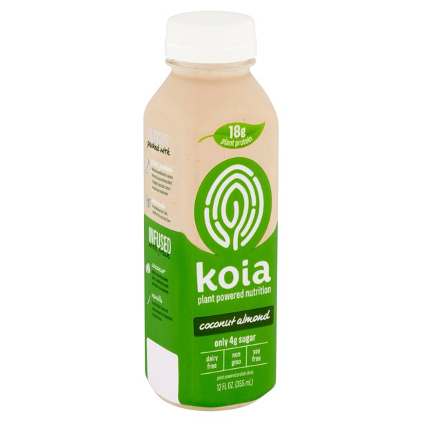 Koia Coconut Almond Plant Powered Protein Drink, 12 fl oz