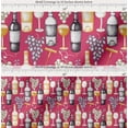 thumbnail image 2 of Soimoi Cotton Poplin Fabric Grapes,Wine Glass & Bottle Print Sewing Fabric Yard 42 Inch Wide, 2 of 7