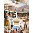 thumbnail image 5 of Colorful Plaid Table Cloth, Modern Pink Blue Yellow Stripes Checked Waterproof Tablecloth for Rectangle Tables, Reusable Washable Fabric Table Cover for Restaurant Kitchen Dining Tables 60"x120", 5 of 6