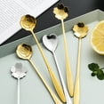 thumbnail image 6 of Grandest Birch 6PCS(sent 1PC) Spoon Long Handle Fine Texture Stainless Steel Mixing Coffee Spoon for Home, 6 of 9