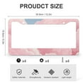 thumbnail image 3 of Pastel Clouds Asthetic White And Pink Art License Plate Frames 2 Pieces Girl Kid Bedroom Nursery Decor Car Accessories for Men/Women 2 Round Holes Aluminum Metal License Plate Cover, 3 of 6