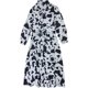 thumbnail image 1 of Alfani Vestido camisero con cinturón y estampado geométrico para mujer, azul, pequeño, 1 of 1