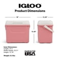 thumbnail image 4 of Igloo 28 QT Laguna Hard-Sided Ice Chest Cooler, Coral Pink, 4 of 22