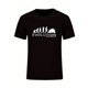 thumbnail image 3 of POASOD Men's Evolution Motorbike Graphic Cotton T-Shirt - Black Crew Neck Short Sleeve Tee with Bold White Print, Regular Fit Casual Streetwear for All-Season Comfort, Evolution Print Design, Comfort, 3 of 7