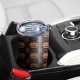 thumbnail image 5 of 20oz Tumblers Halloween Pumpkin & Bones Pattern Stainless Steel Vacuum Insulated Double Wall Travel Tumbler Cups Mug with Lid and Straw,Cleaning Brush for Cold & Hot Drinks, 5 of 7