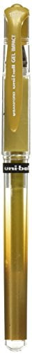 Uni-Ball SAN - Uniball Gel Impact Pen, 1.0 mm, Metallic Gold (60767)