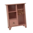 thumbnail image 3 of Organizador de ropa 1:12, estante de ropa con cajón, accesorios DIY, Mini estante de ropa para muebles de micropaisaje, exhibición de ventana, 3 of 9