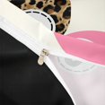 thumbnail image 4 of spefrowx Retro 8 Ball Leopard Print Duvet Cover Queen for Teens, Pink Brown Billiard Queen Bedding, Black Reversible, 3pcs, 1 Duvet Cover and 2 Pillowcases, 4 of 6