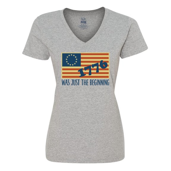 Inktastic Vintage US Flag Women's V-Neck T-Shirt