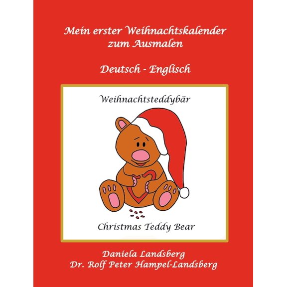 Mein erster Adventskalender zum Ausmalen: Deutsch - Englisch, (Paperback)