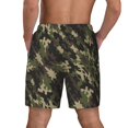thumbnail image 2 of Men's 2 in 1 Swim Trunks with Compression Liner Camouflage Quick Dry Beach Shorts, 2 of 6