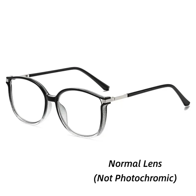 Lunettes de Lecture Photochromiques pour Femmes Unisexes Rétro Lunettes de Soleil Changeant de Couleur Mode Il de Chat Presbytie Persistante Dégradé (Norme) 2.5