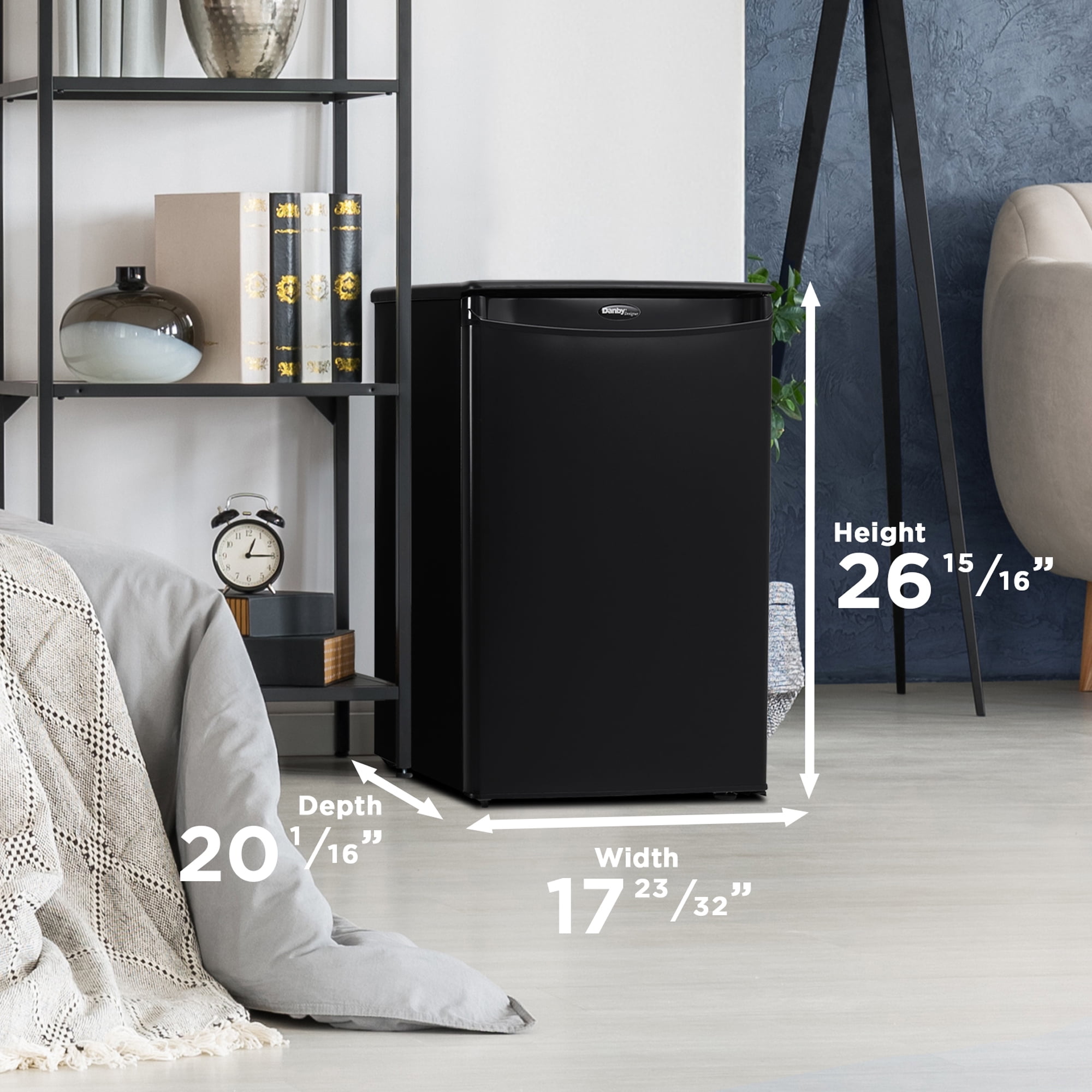 Danby 2.6 cu. ft. Compact Fridge in Black (DAR026A1BDD)