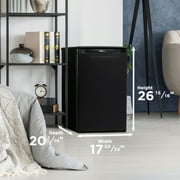 دانبي 2.6 قدم مكعب ثلاجة صغيرة الحجم باللون الأسود (dar026a1bdd)