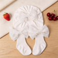 thumbnail image 2 of Miaouyo Newborn Hat and Socks Set, Sequined Bow Soft Casual Baby Girl Accessories, 2 of 8