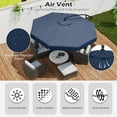 thumbnail image 6 of Costway 10 FT Offset Hanging Umbrella  Patio Cantilever Umbrella with Cover Navy, 6 of 10