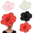 thumbnail image 6 of Large Flower Hat Headpiece Photo Props Big Flower Headband Flower Fascinator Hat, 6 of 8