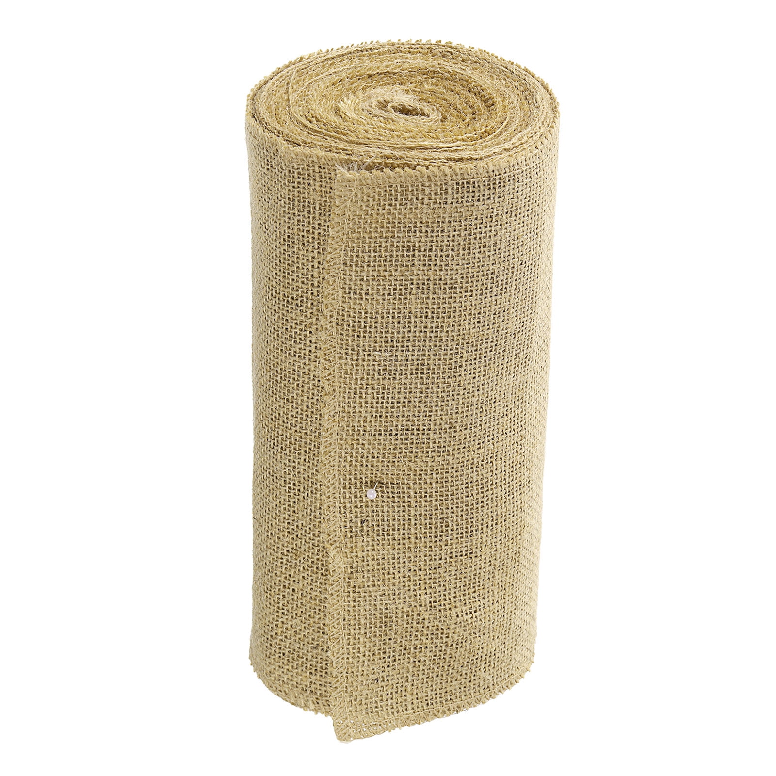 Uxcell 10 Yards Natural Burlap Ribbon 10 inch Jute Burlap Wired Ribbon Rustic Ribbon