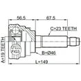 thumbnail image 2 of Febest OUTER CV JOINT 19X46X23 # 1110-M100 OEM 96564143, 2 of 2