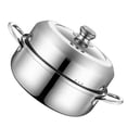 thumbnail image 4 of 1Pc Stainless Steel Steamer Multifunctional Steam Pot Home Supply (Silver), 4 of 8