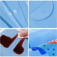 thumbnail image 5 of Blue Whale Chubasquero para niños y niñas, capa de lluvia, impermeable, impermeable, con capucha, impermeable, reutilizable, 5-6 años, 5 of 5