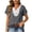 Dark Gray, variant on Women's Lace Trim Notch V Neck Tops Lightweight Soft Cotton Linen Tshirts Loose Fit Dressy Casual Solid Color Boho Blouse S