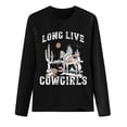 thumbnail image 3 of MHFRRA Camisetas de Manga Larga Estilo Western para Mujer, Camisetas Vintage de Música Country para Otoño, Sudaderas para Senderismo y Viajes, Camisetas Negro, 3 of 3