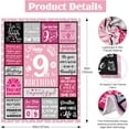 thumbnail image 2 of 18th Birthday Gifts for Her, Pink Blanket Birthday Gifts for 18 Year Old, 18th Birthday Decorations for Girl, Blanket Birthday Presents for Teen Girls Age 18, Double Digits Birthday Blanket 50"X60", 2 of 6
