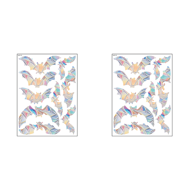 Películas para Ventanas 3D Electrostáticas Calcomanías para Ventanas Creative Chic Reutilizables (Murciélago)