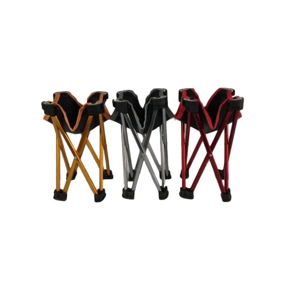 Mini Portable Folding Stool Small Chair with Oxford Cloth for Camping Hiking Beach Fishing Ultralight Compact Camp(Silver)